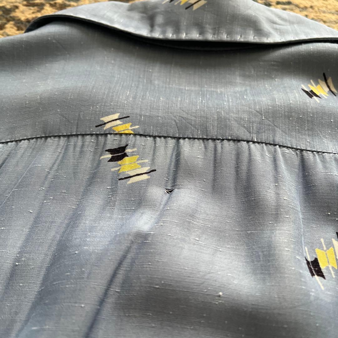 50s レーヨン シャツ アトミック カスリ ヴィンテージ 検 60s