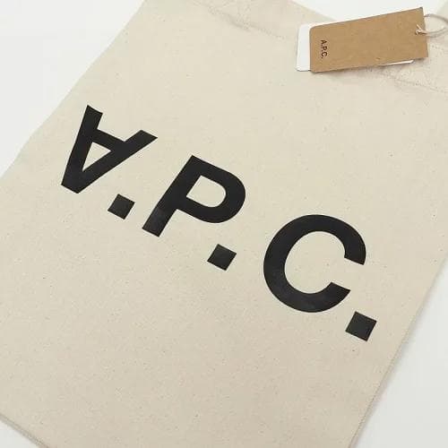 B06826T 新品 A.P.C. TOTE LAURE BLACK LOGO