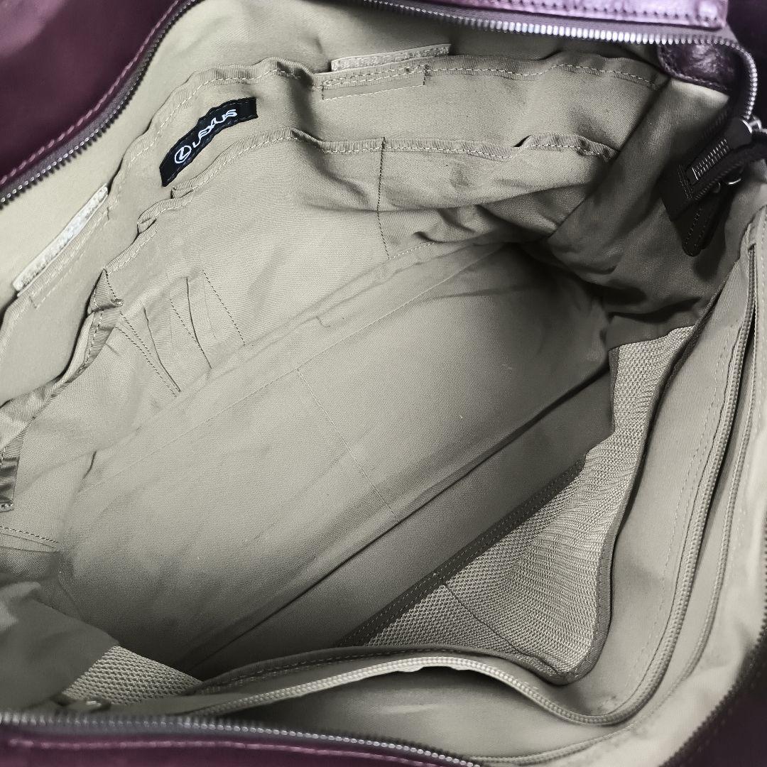 ✨美品✨ レクサスコレクション トートバッグ レザー 肩掛け B4可 赤茶