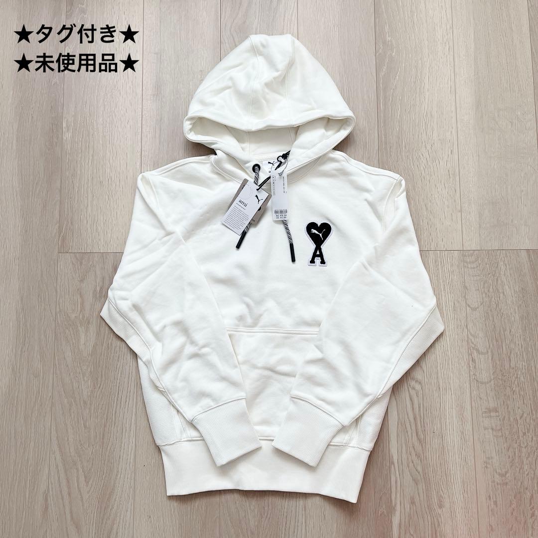 PUMA ami メンズ パーカー トレーナー フーディー 白 ホワイト 新品