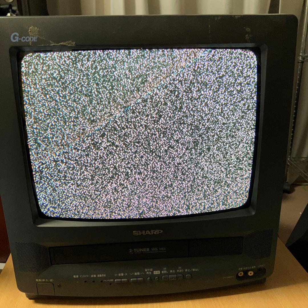 【ジャンク】SHARP テレビデオ　TV-14MY1 リモコンなし
