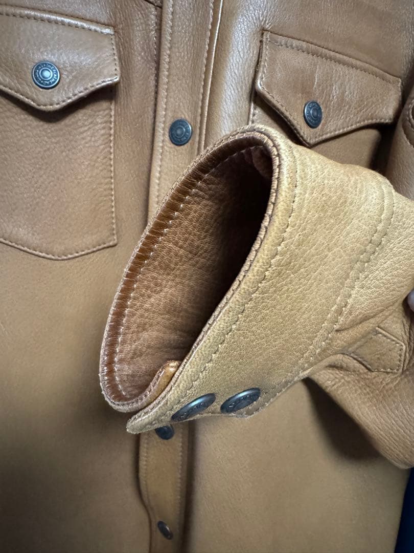 フラットヘッド FSD-32 ディアスキンシャツ THE FLAT HEAD