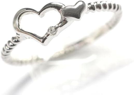 PT950 ハート型ダイヤモンドリング 7号