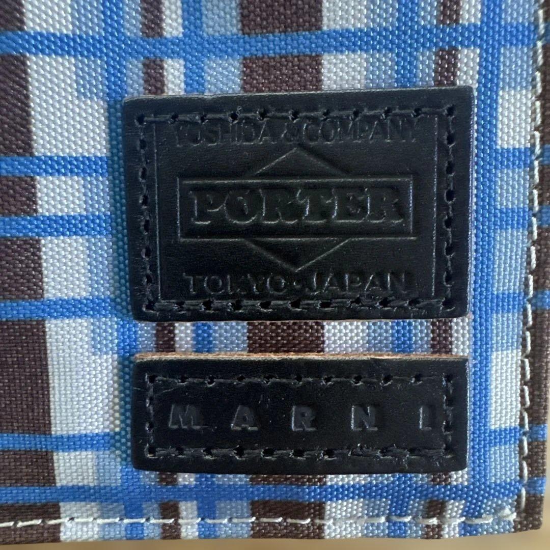 新品限定コラボ！マルニ×ポーターチェック柄財布/MARNI別注POTER