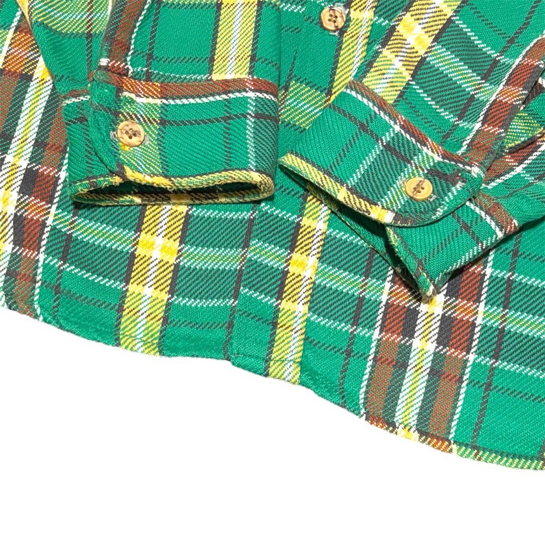 70s BIG MAC ビッグマック ネルシャツ 単色タグ ヘビネル XL