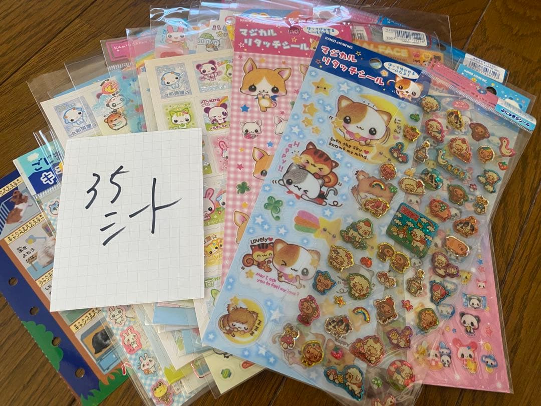 未使用保管品　ドロップブロックシール含む他152シート　キャラクターシールセット