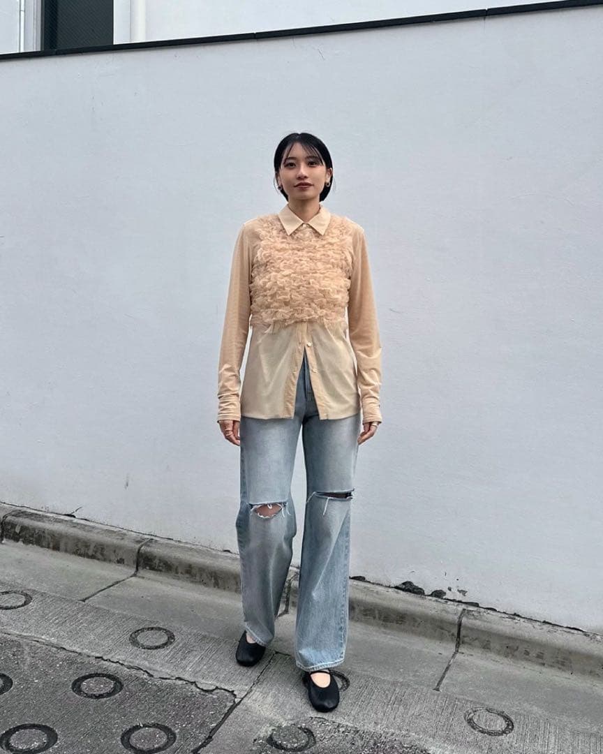 2025クラネCLANE SLASHCUTDENIMPANTS 1