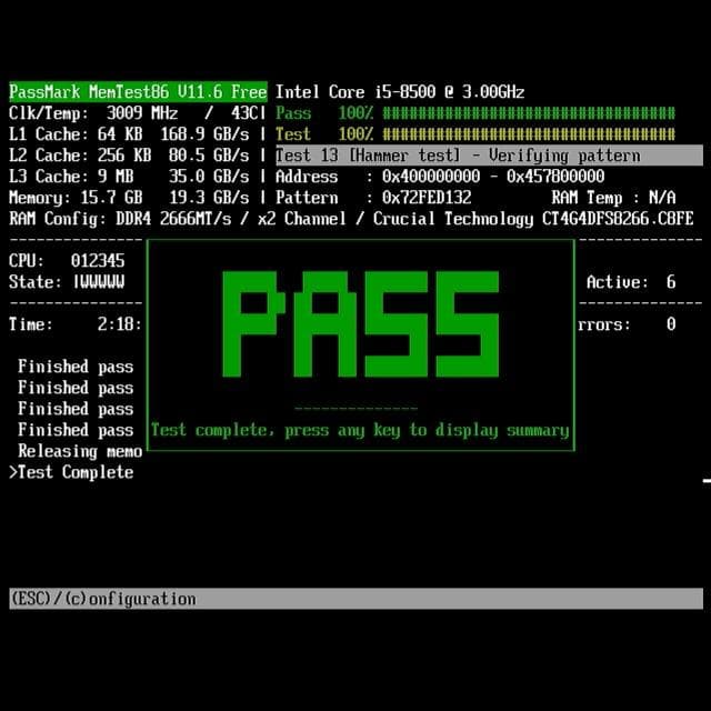 DDR4-2666 16GB=4GB×4 CT4G4DFS8266.C8FE ③