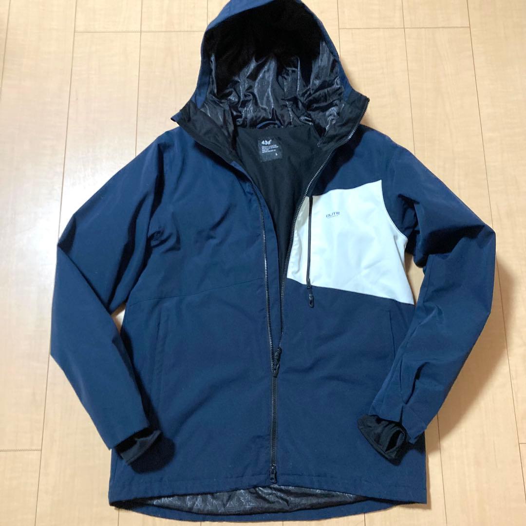 43DEGREES DLITE スノボウェア Lサイズ セットアップ ネイビー