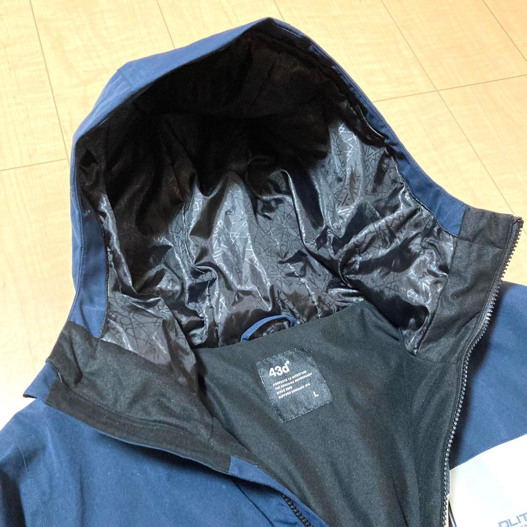43DEGREES DLITE スノボウェア Lサイズ セットアップ ネイビー