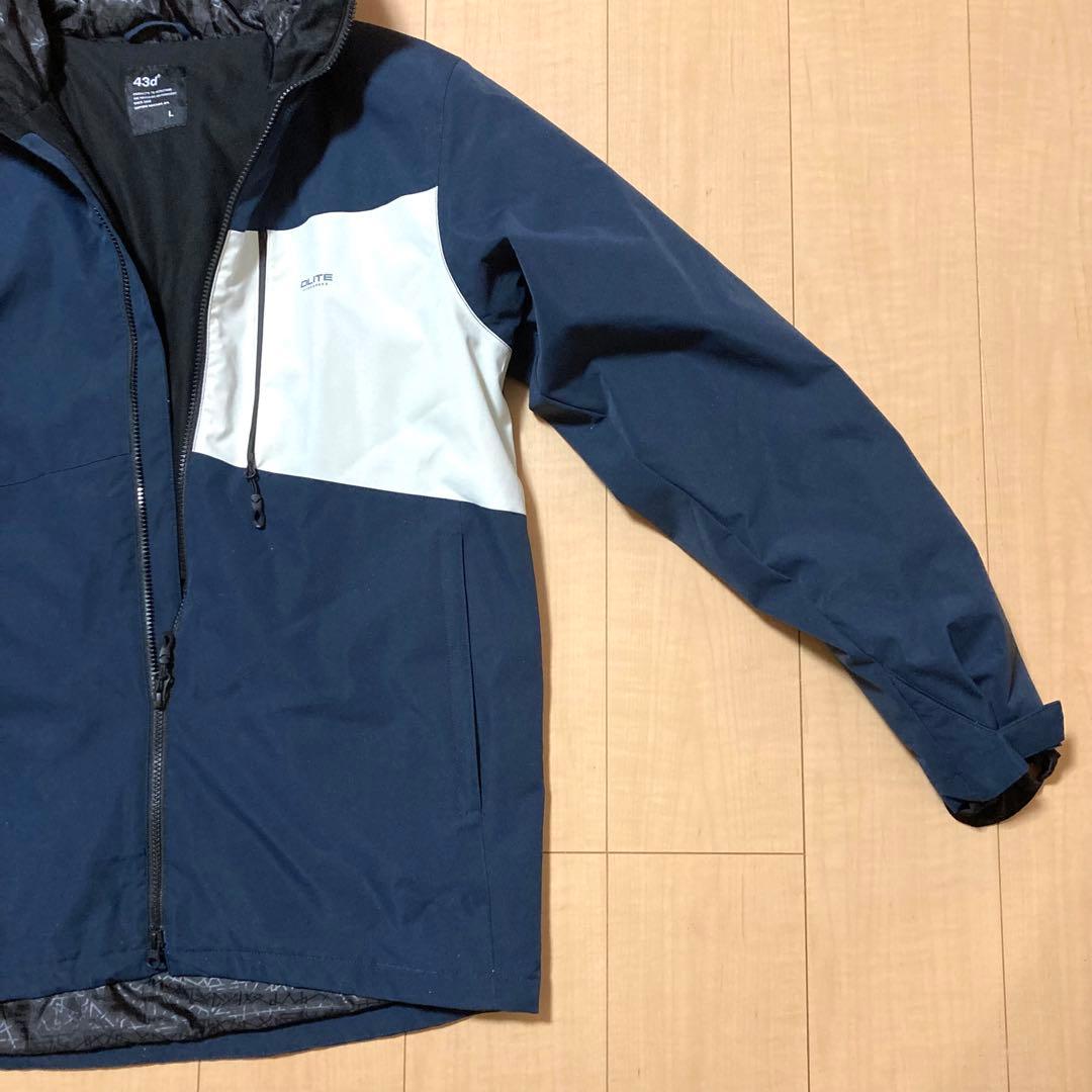 43DEGREES DLITE スノボウェア Lサイズ セットアップ ネイビー