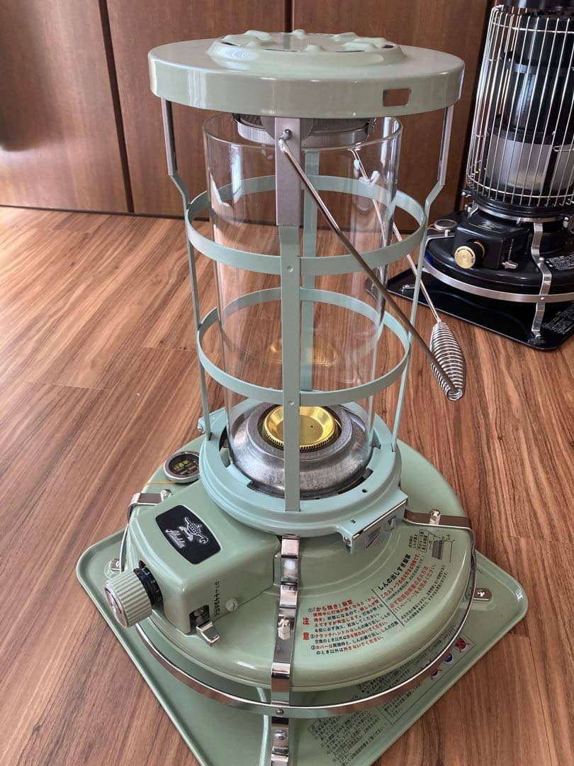 希少‼️アラジンストーブ 新品未使用　ガラスチムニー　ブルーフレーム BF3911