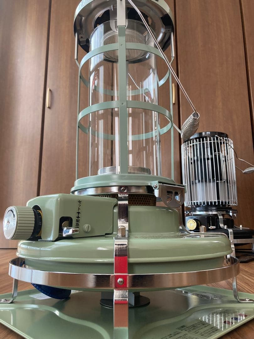 希少‼️アラジンストーブ 新品未使用　ガラスチムニー　ブルーフレーム BF3911