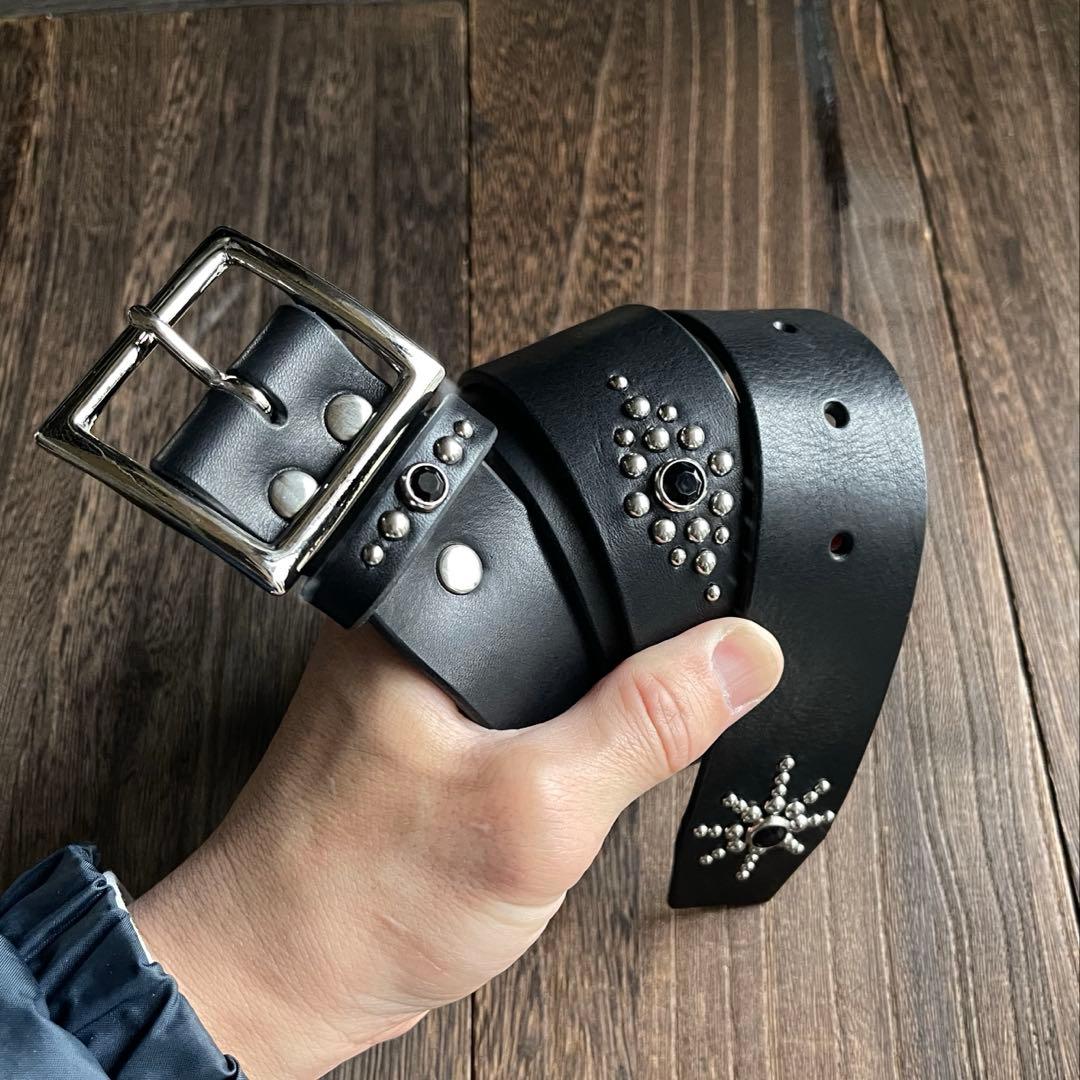 オーダー品　ディッキーズ874専用スタッズベルト　シルバー　ミッスーリ