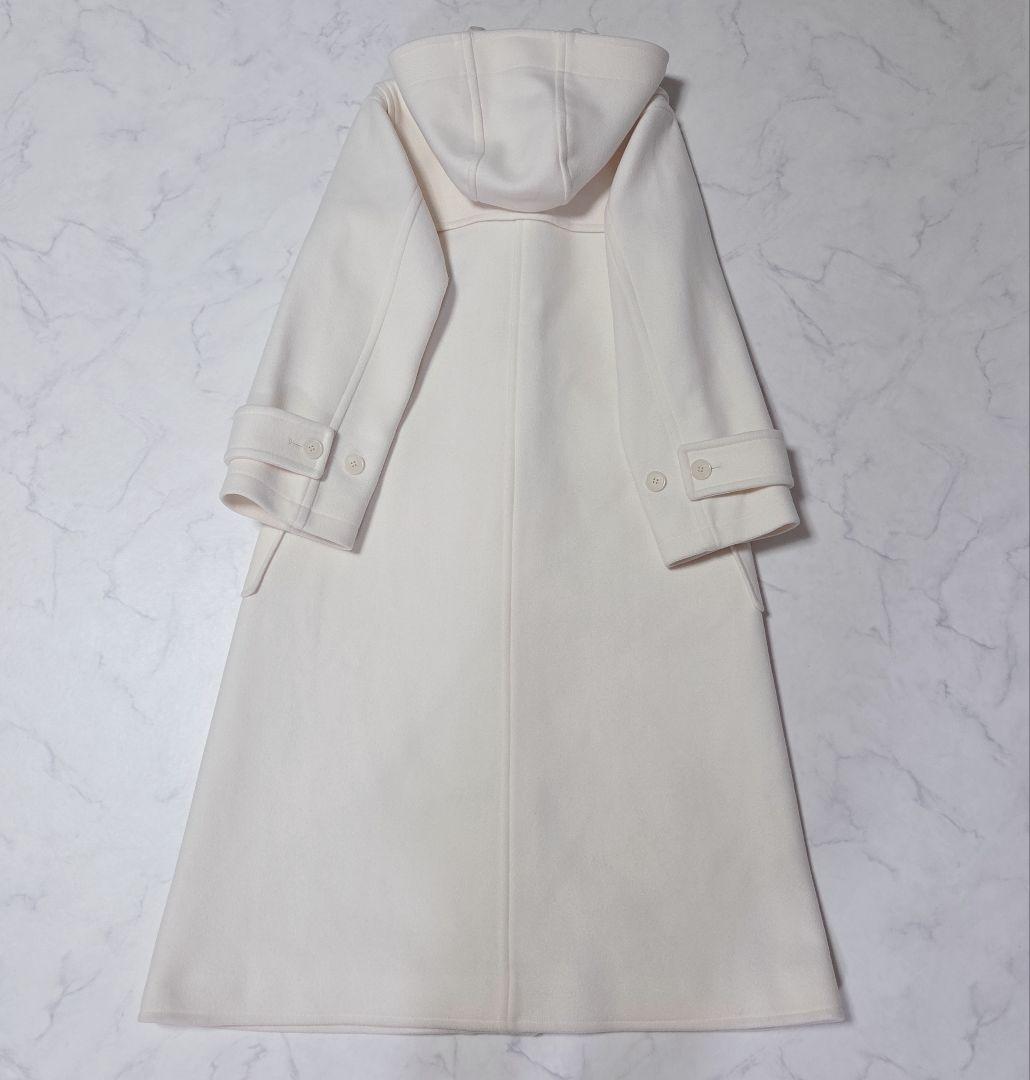 美品✨スナイデル SNIDEL ロングダッフルコート ホワイト S WEB限定