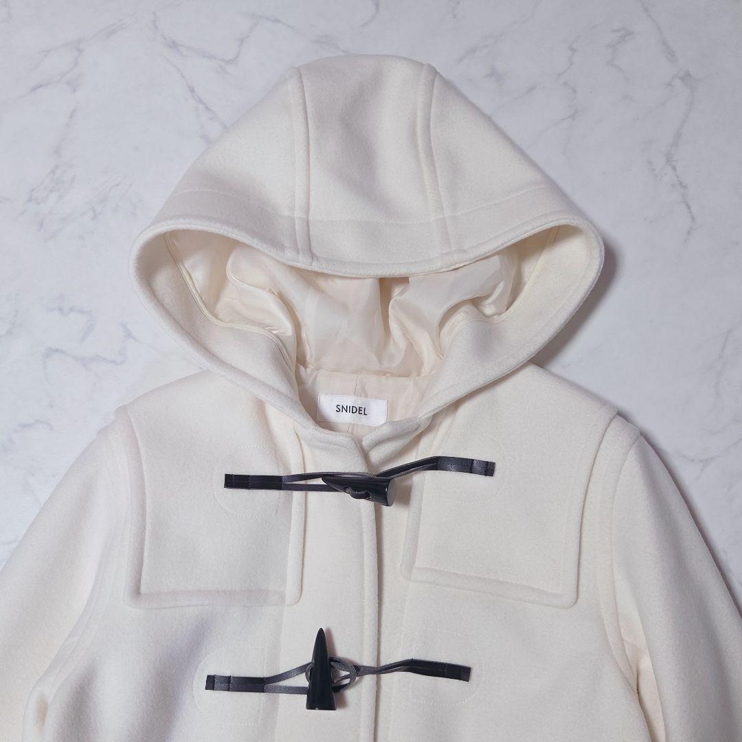 美品✨スナイデル SNIDEL ロングダッフルコート ホワイト S WEB限定