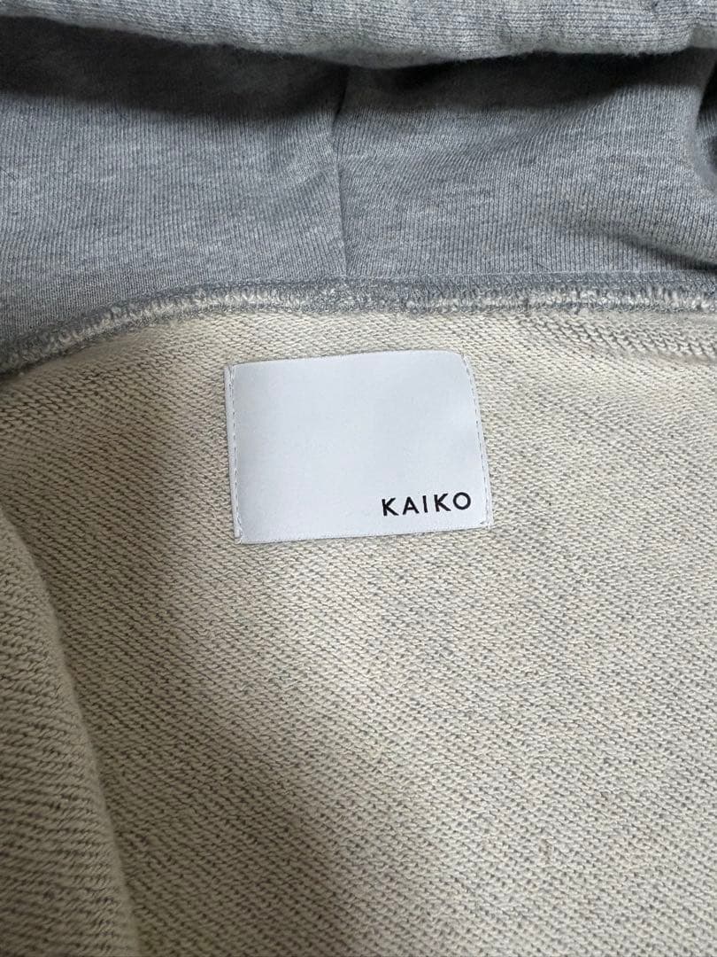 KAIKO グレー ダブルジップパーカー サイズ3