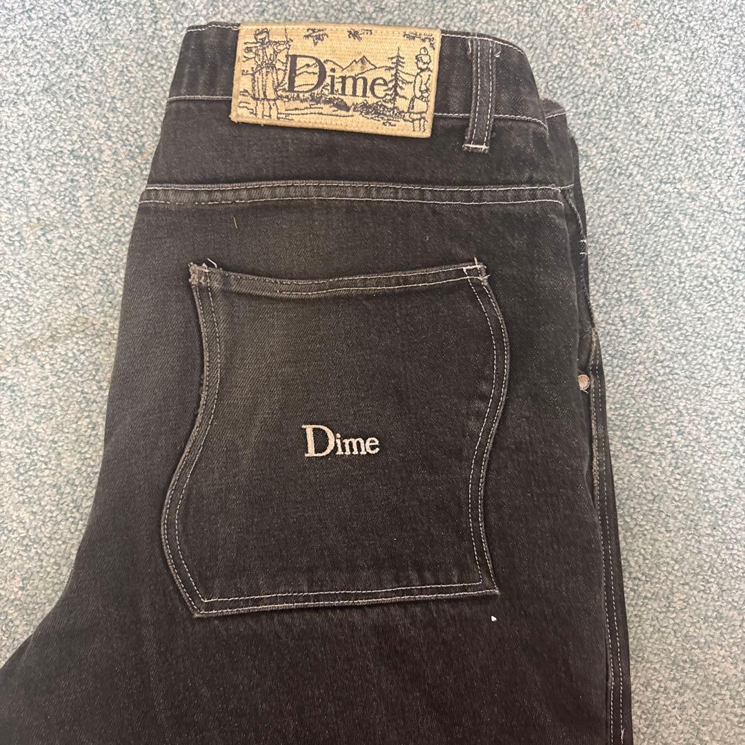 正規品dime大人気 DIME baggy denim デニム ブラック L