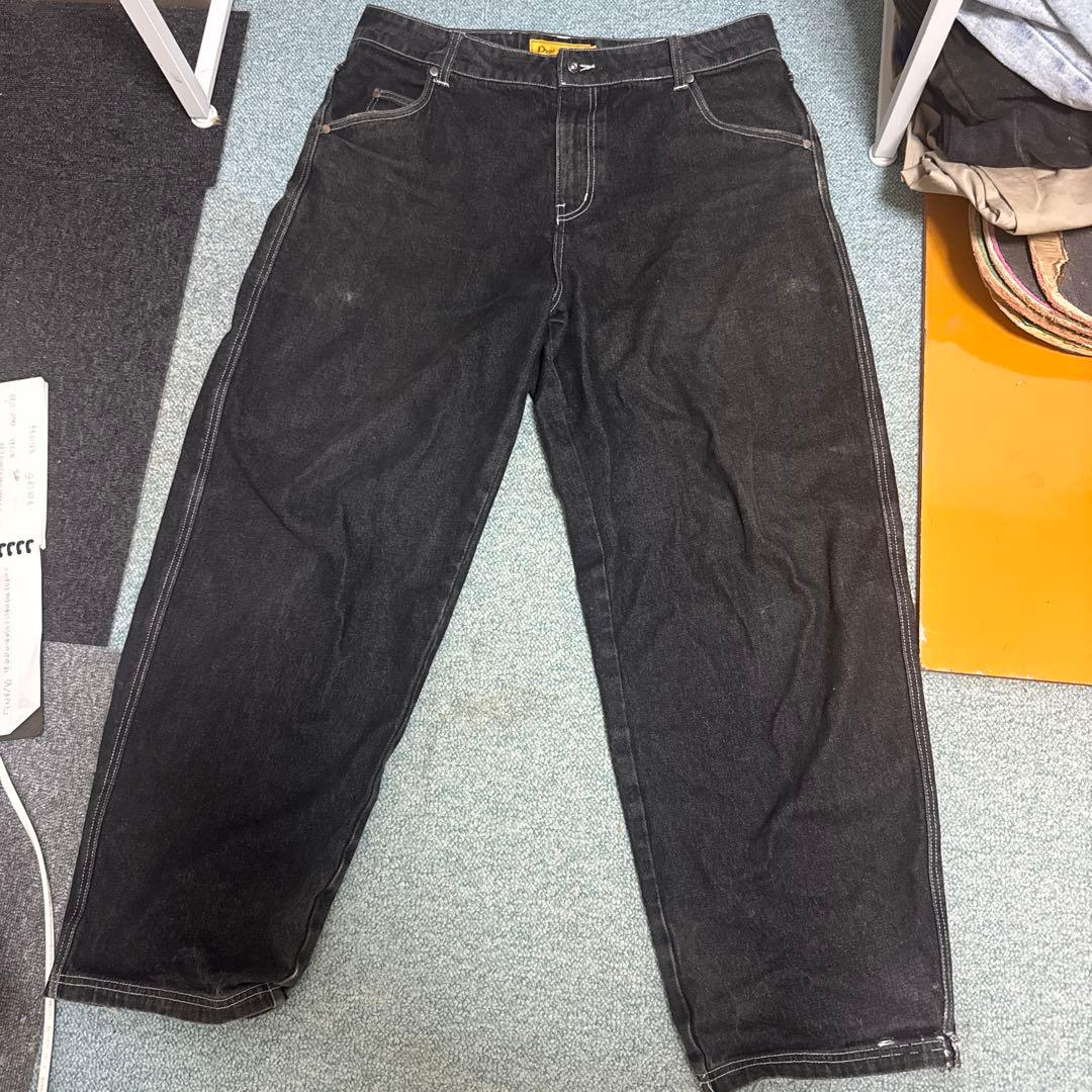 正規品dime大人気 DIME baggy denim デニム ブラック L