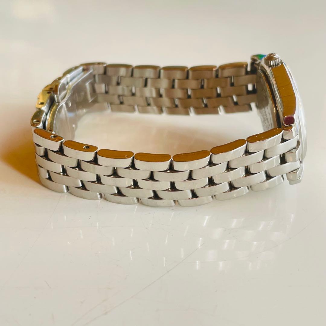 GUCCI グッチ シルバー文字盤 5500L 腕時計 クォーツ デイト 不動品