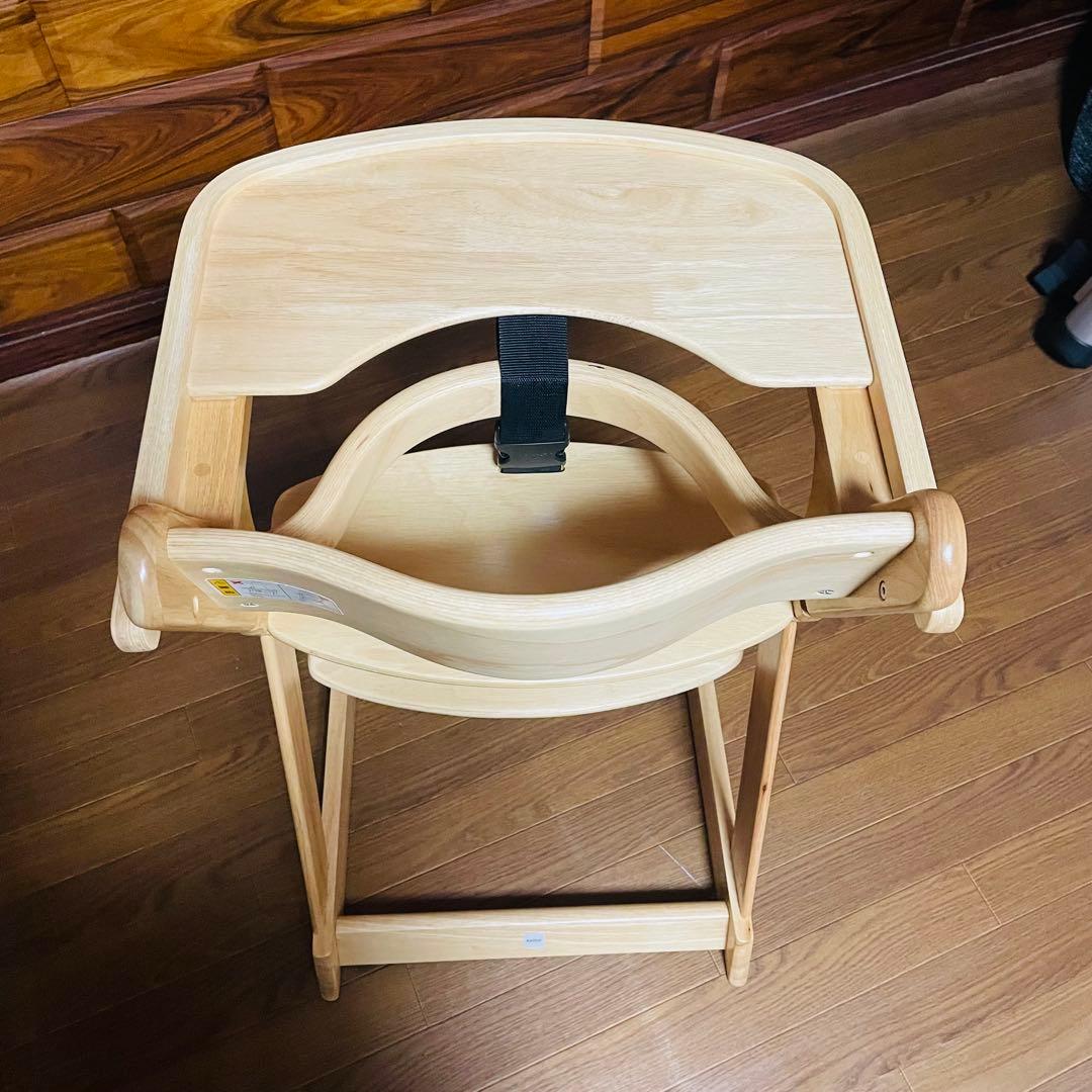 ✩極美品✩ カトージ プレミアムベビーチェア S ナチュラルウッド ハイチェア