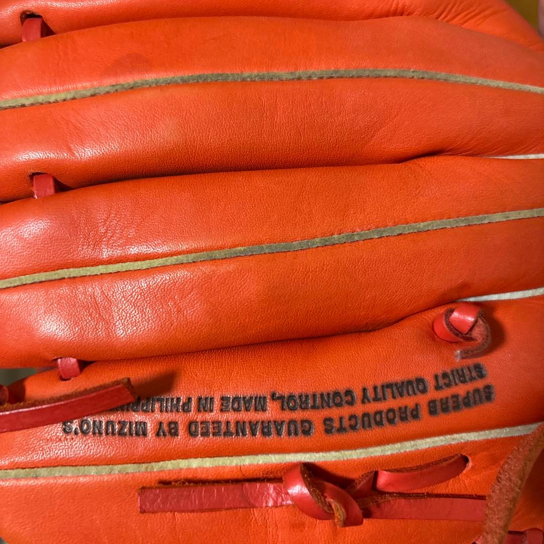 ミズノ セレクトナイン　軟式グローブ オレンジ