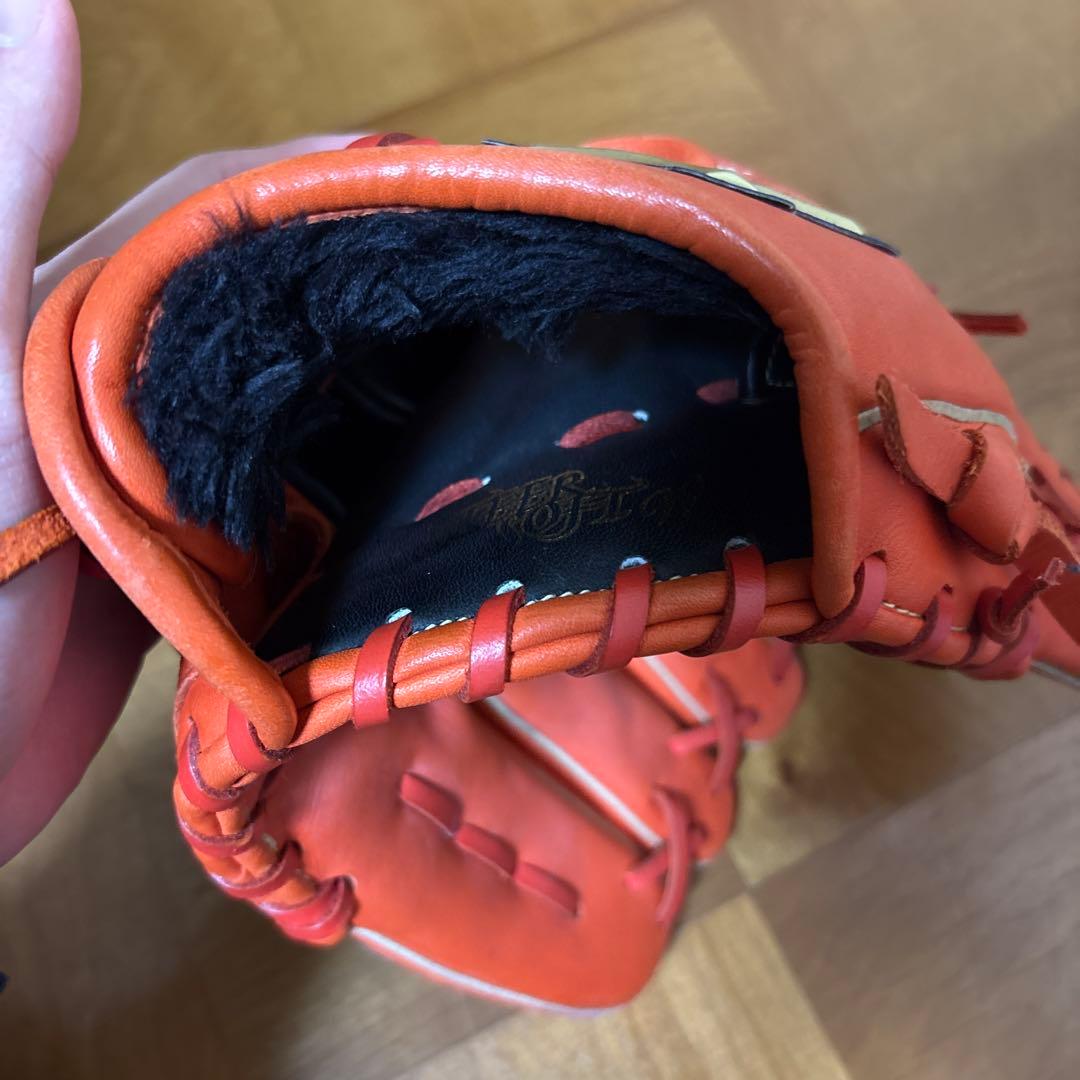 ミズノ セレクトナイン　軟式グローブ オレンジ