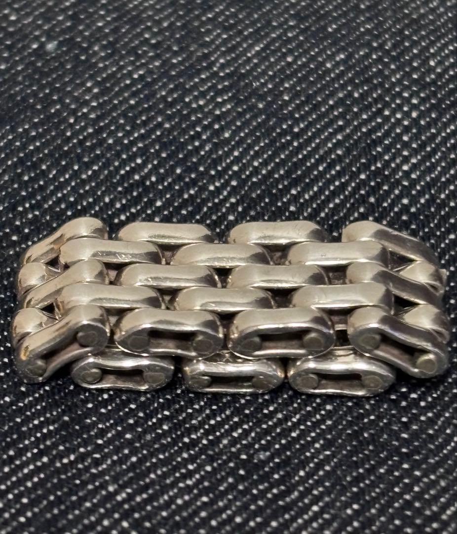 極美品★LAVER 5 LINK RING ラバー ピンキーリング 9号 925