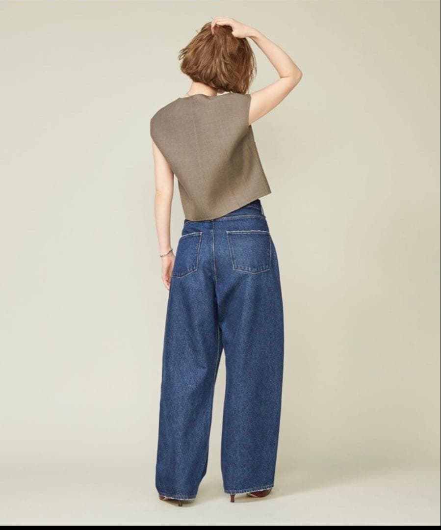 CONTE【別注】＜upper hights ＞タックデニムパンツ