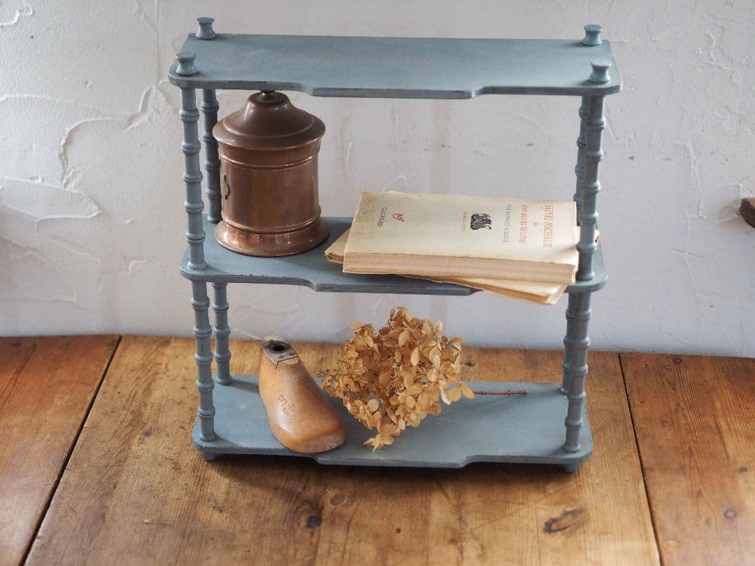 フランス　アンティーク　棚　シェルフ　小さな棚　シャビー　ビンテージ