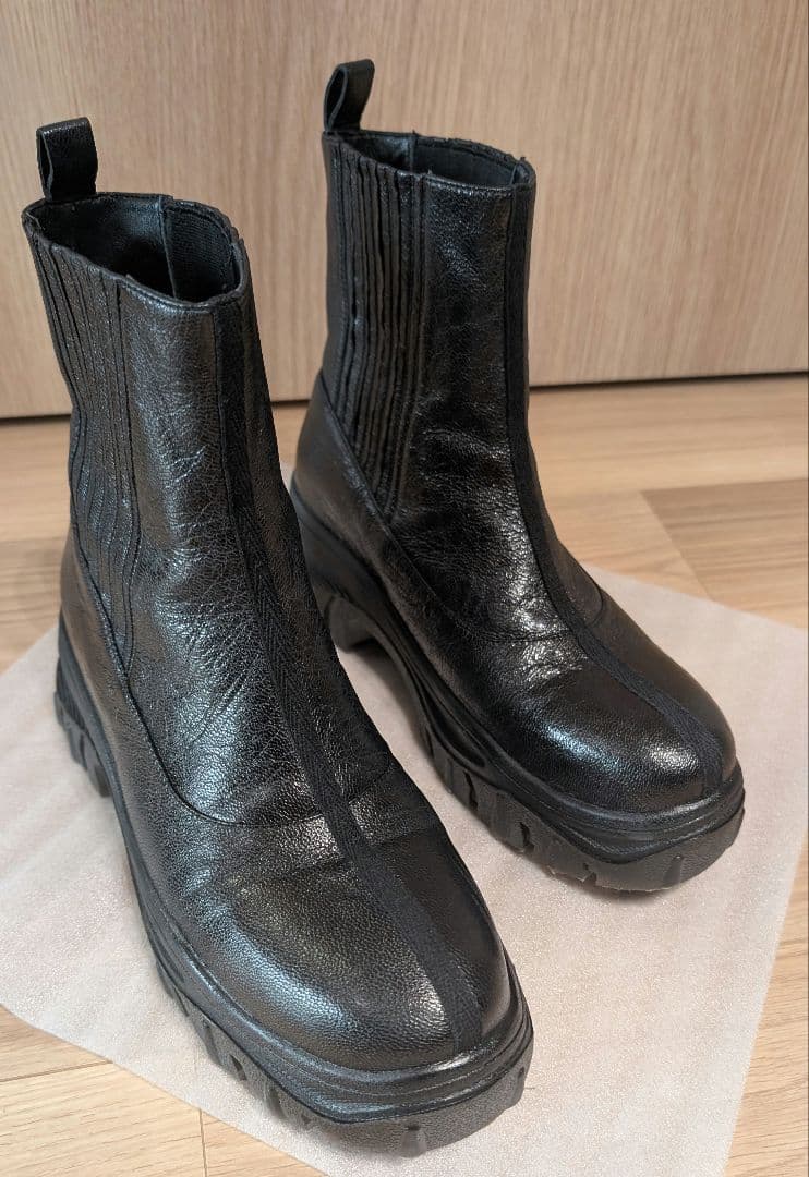 【yuko imanishi +】RINO サイドゴアブーツ 24.5センチ