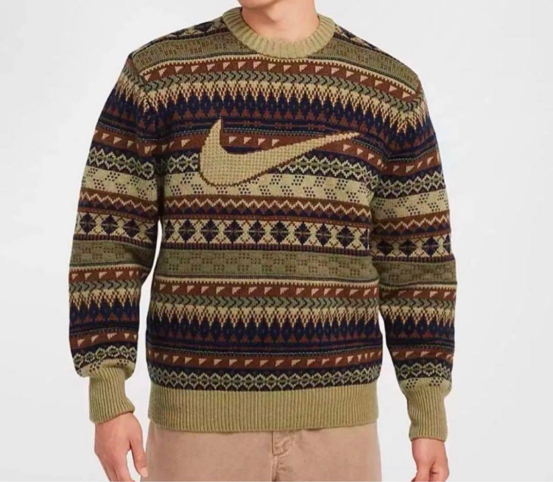 Nike 幾何学模様 ニットセーター