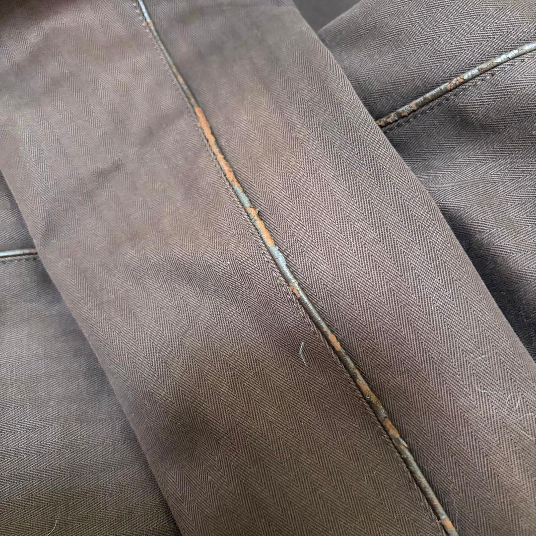 昌様　バーバリーブルーレーベル　M ブルゾン　ファー　ブラウン　チェック