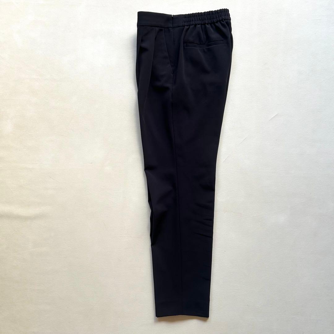 034GLR21AW手洗可防皺ストレッチテーラードジャケットパンツスーツ38紺色