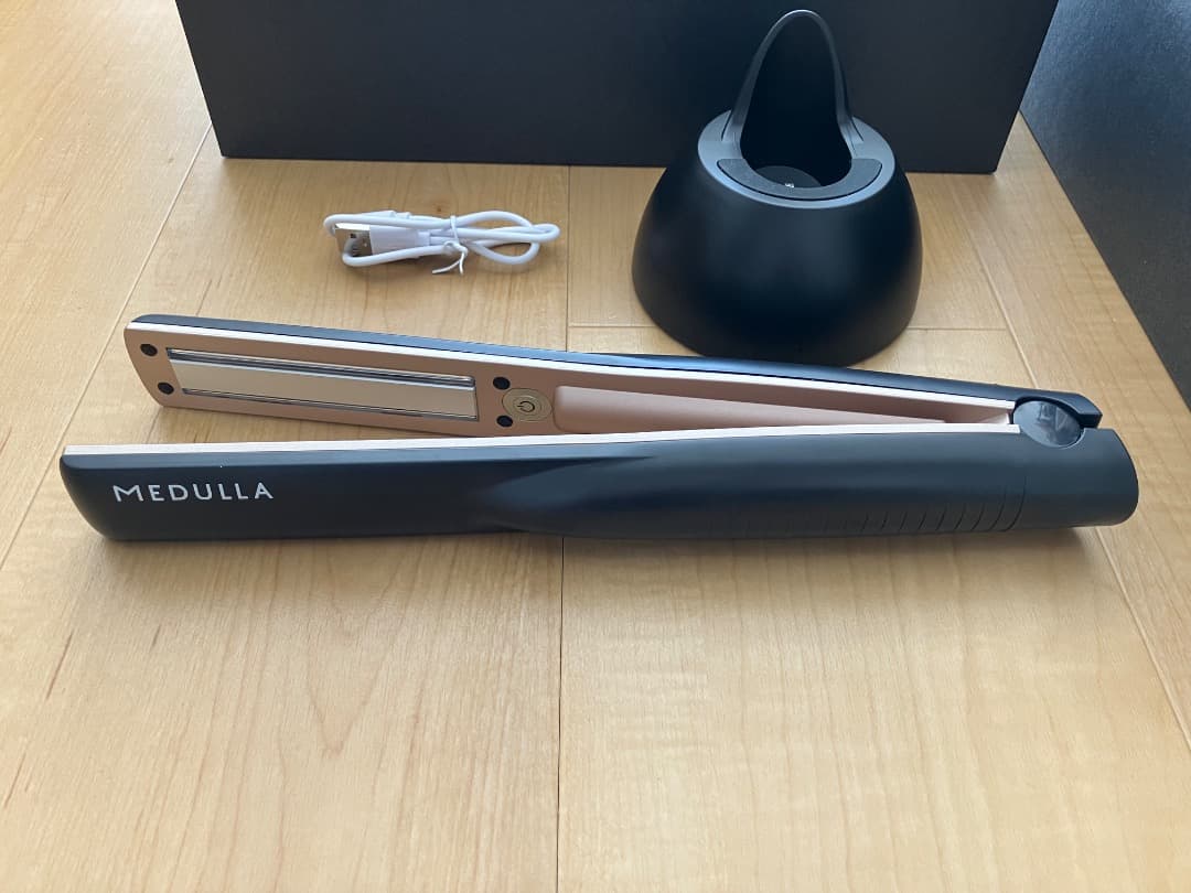 MEDULLA ヘアアイロン 黒/ローズゴールド