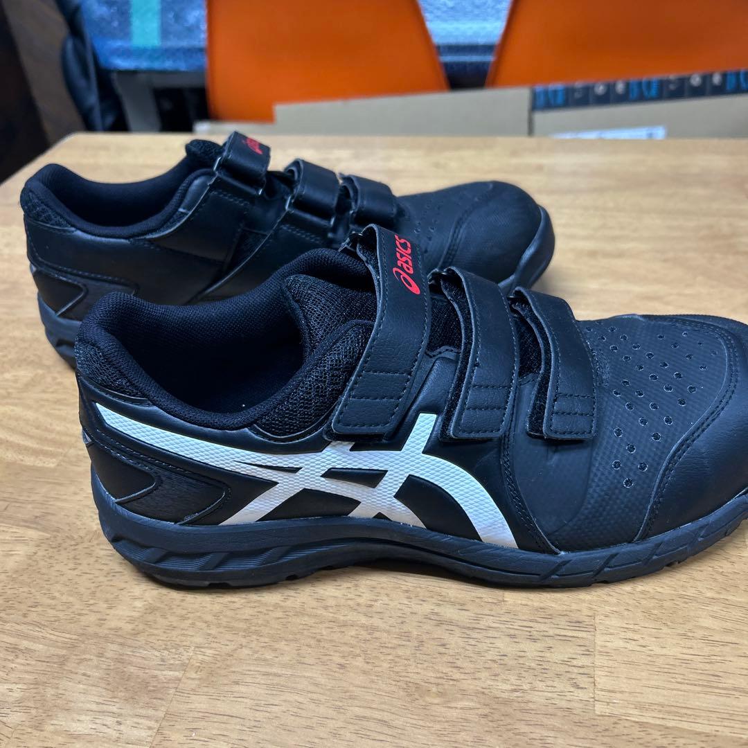 asics 安全靴 黒 ベルクロストラップ