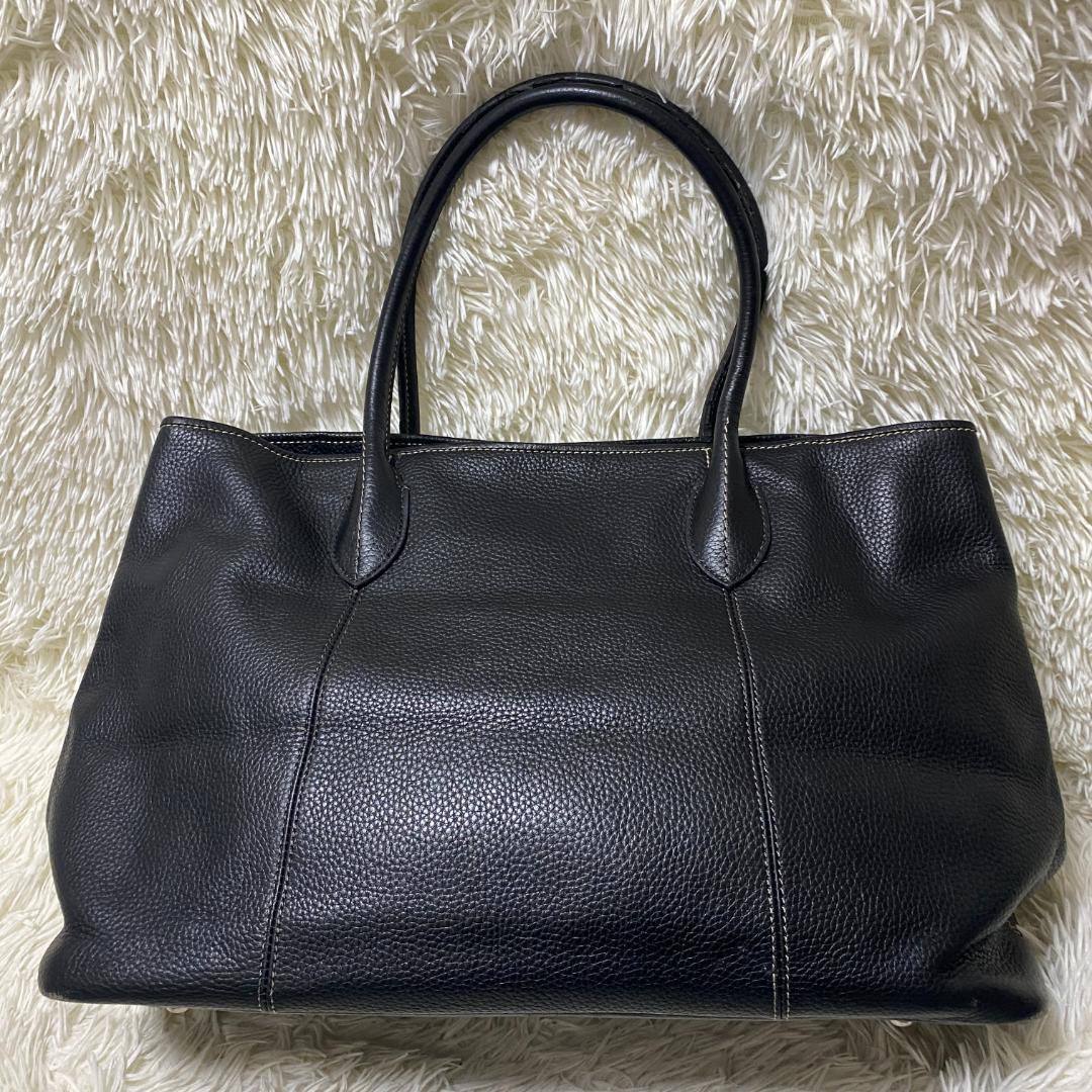 UNITED ARROWS トートバッグ レザー シボ革 肩がけ 大容量 A4