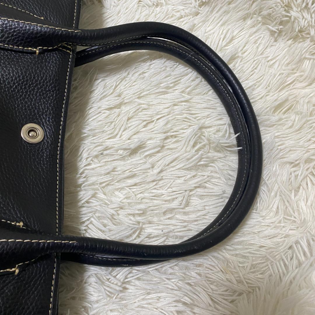 UNITED ARROWS トートバッグ レザー シボ革 肩がけ 大容量 A4