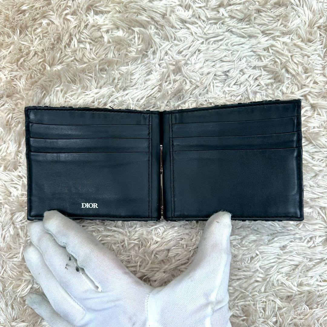 【未使用級】ディオール マネークリップ トロッター オブリーク ジャガード