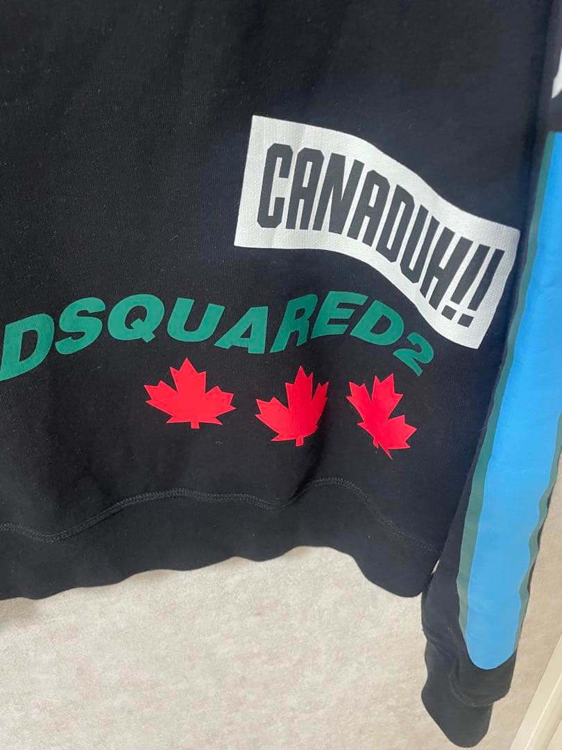 DSQUARED2 グラフィックスウェット ブラック