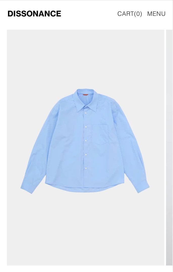 トップス Ntrul CLASSIC SHIRT LIGHT BLUE