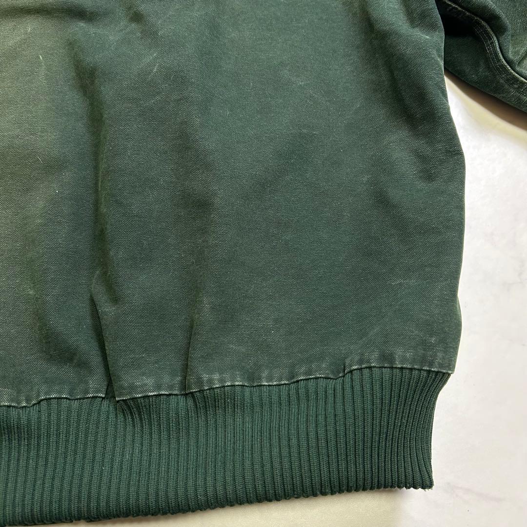 【超フェード】カーハート ダック サンタフェジャケット 緑 L J14 SPC