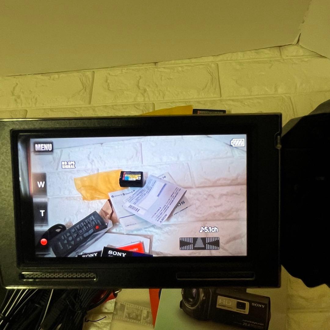 【動作確認OK】SONY　Handycam　HDR-PJ590V バッテリー２つ