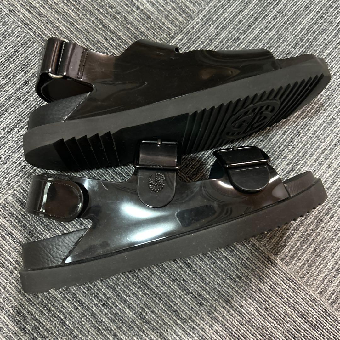 GUCCI ミニダブルＧ　ベルクロラ バーサンダルサイズ39 ブラック