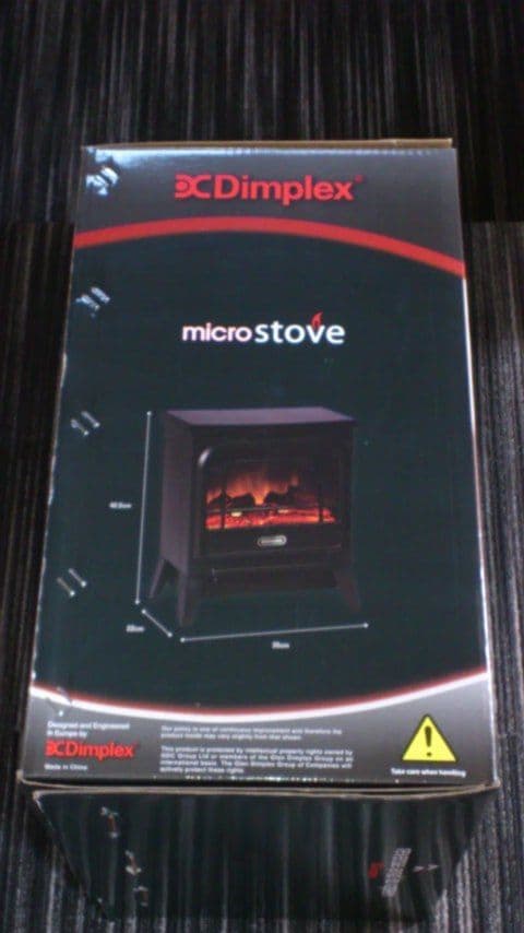 暖炉型電気ストーブ マイクロストーブ (ブラック)/MCS12J-BK