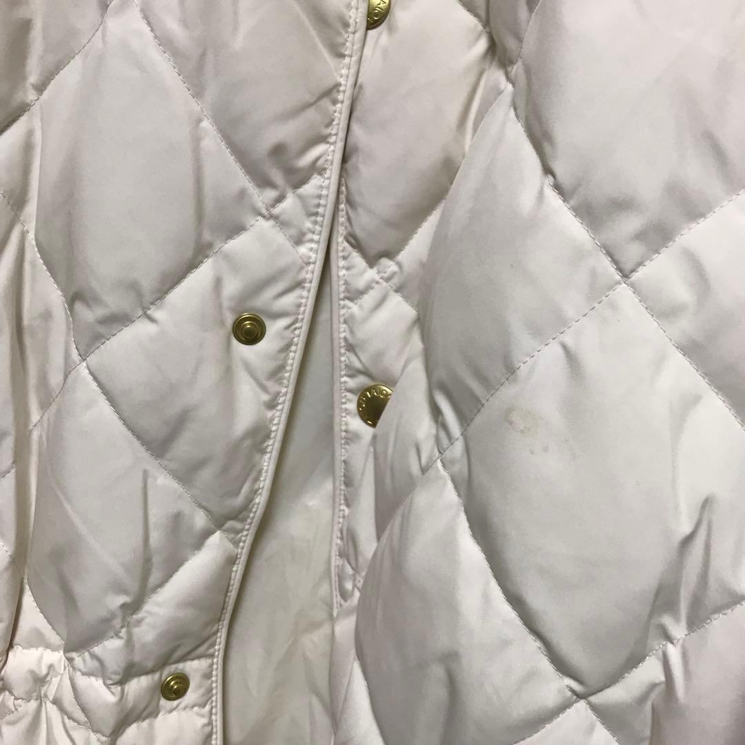 ホワイト キルティング ロングダウンジャケット　taion リモンタ