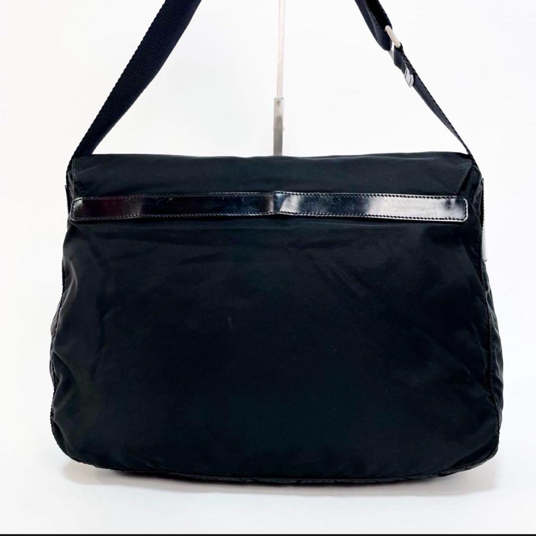 【美品・正規品】 PRADA プラダ Wポケット メッセンジャーバッグ ナイロン