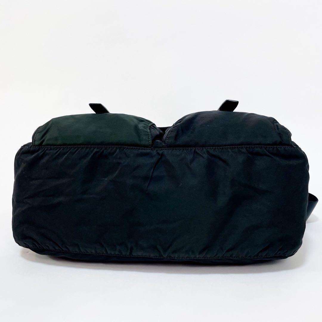 【美品・正規品】 PRADA プラダ Wポケット メッセンジャーバッグ ナイロン