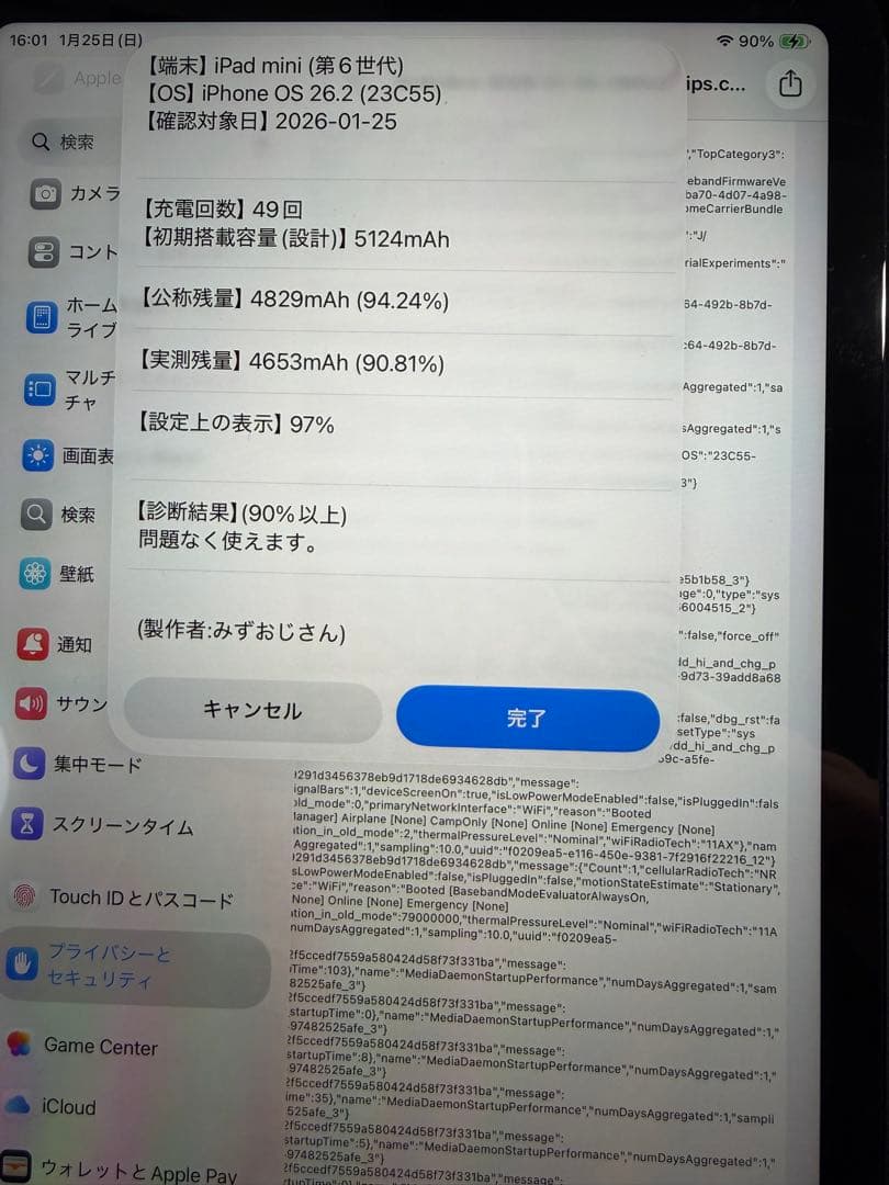 iPad miniセルラーモデル64GB 第6世代