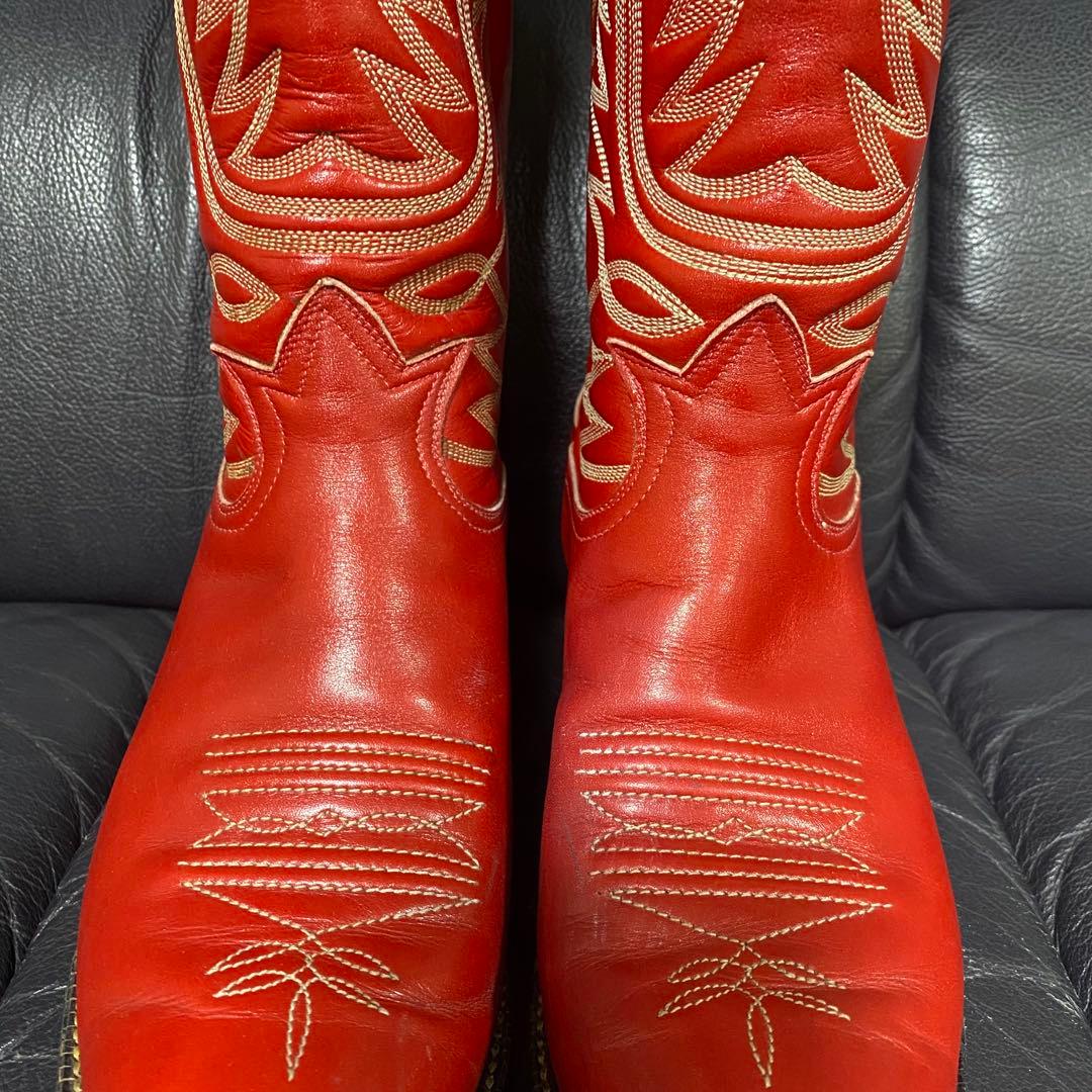 TONY LAMA トニーラマ ウエスタンブーツ レッド ヴィンテージ　80'